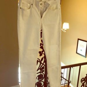 J. Crew sz 27 waist white toothpick jeans